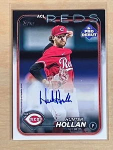 2024 Topps Pro Debut Auto Hunter Hollan Cincinnati Reds Autograph - Bild 1 von 2
