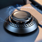 2024 New UFO Car Air Freshener, Solar Powered Auto Rotary, Aluminum Alloy, Suppo