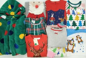 MINI BODEN Girl's 8 Pc Christmas Clothing Bundle 5-6Y Jumpers Dress Tops PJs NEW