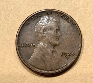 1924-S Lincoln Cent VF - Picture 1 of 2