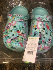 NEU Crocs Disney kleine Meerjungfrau Vera Bradley Damen-Clogs Größe 8 Schuhe - Bild 1 von 5