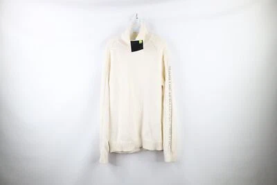 Nuevo de Colección Años 90 Marithe Francois Girbaud Hombres L Peso Pesado Tejido Cuello Alto Suéter Foto 1 de 4