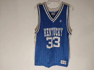 Maglia basket vintage University of Kentucky Wildcats Converse 33 blu: XL - Foto 1 di 8