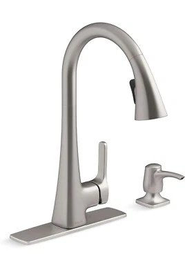 Kohler Maxton Pull-Down Kitchen Faucet - Vibrant Stainless Finish R22867-SD-VS✅ - Image 1 of 4