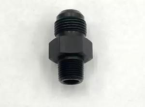 10AN AN10 TO 3/8" NPT Aluminum Fitting Adapter BLACK MATTE ANODIZE FINISH QTY:1 - Bild 1 von 1