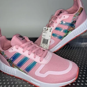 Adidas Multix J Light Pink Floral Women’s Shoes HR1218 Size 7 - Picture 1 of 8
