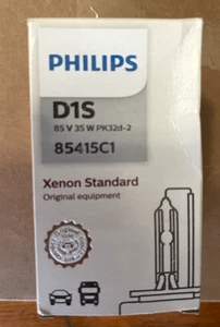 Philips D1S 85415C1 Standard Authentic Xenon HID Headlight Bulb, 1 Pk  - Picture 1 of 4