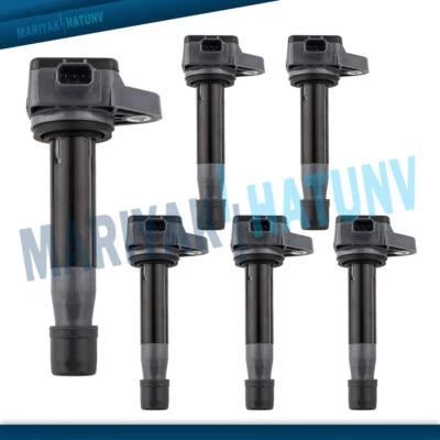 Bobina de ignição conjunto de 6 para Honda Accord Crosstour Odyssey Pilot Acura RL TL TSX - Imagem 1 de 4