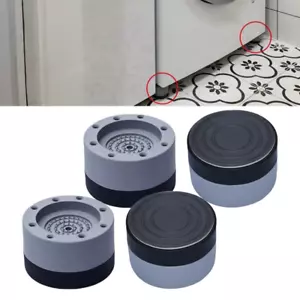 Soporte antivibración para lavadora antideslizante almohadillas de goma para pies base de alfombrilla 4 piezas - Imagen 1 de 10