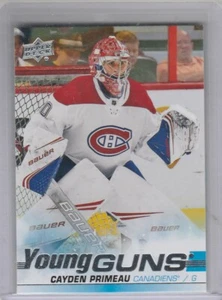 2019 20 Upper Deck Young Guns Rookie #454 Cayden Primeau Montreal Canadiens - Picture 1 of 2