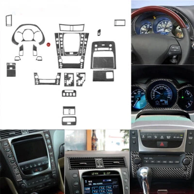 32Pcs Carbon Fiber Interior Full Set Decorative Trim Kits For Lexus GS 2006-2011 - Image 1 of 4
