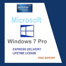 ORIGINAL WINDOWS 7 PRO 32/64-BIT OEM GENUINE COA LICENSE KEY