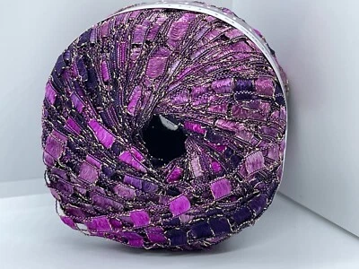 Berlini East Track II #137 Clematis - Hilo de cinta de escalera metálico dorado púrpura 50 g Foto 1 de 4