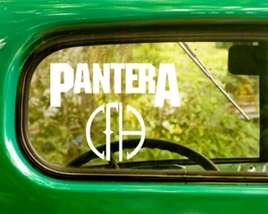 2 pegatinas Bogo Calcomanías Pantera para parachoques ventana de coche camión portátil - Imagen 1 de 1