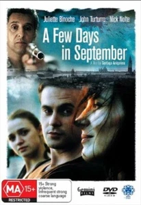 A Few Days In September DVD French Movie Juliette Binoche Action Spy Thriller - Picture 1 of 5