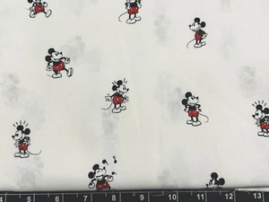 Tina Scrap 9"x21" DISNEY MICKEY MOUSE Black White Small Mini Small FABRIC COTTON - Picture 1 of 1