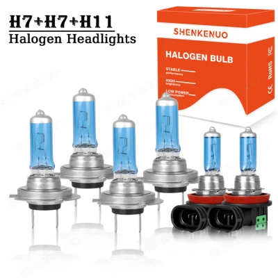 For BMW X3 2004 2005-2014 -6x 4200K Halogen Headlight Hi/Low+Fog Light Bulbs Kit - Image 1 of 4