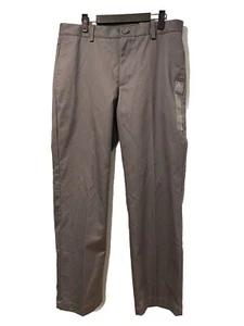 NEW Van Heusen Mens Pants Grey 34x30 Classic Fit Flat Front Chino Flex Waistband - Picture 1 of 9