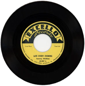 TOMMY McGHEE "LATE EVERY EVENING c/w POPPIN" 1954 BLUES - Picture 1 of 2