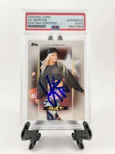 Liv Morgan Signed 2017 Topps WWE Women's Division Card PSA DNA Slabbed - Picture 1 of 2