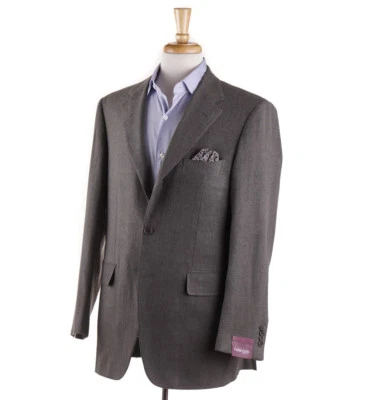 NWT $2995 SARTORIA PARTENOPEA Gray-Green Flannel Wool-Cashmere Sport Coat 40 R - Image 1 of 4