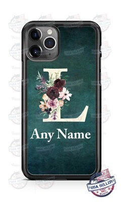Vine Rose 初始圣诞节绿色手机壳 适用于 iPhone 11 Pro 三星 LG 谷歌 — 第 1/4 张图片