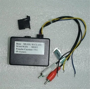 Caja adaptadora amplificador de fibra para Porsche Benz BMW coche DVD GPS navegación estéreo - Imagen 1 de 3