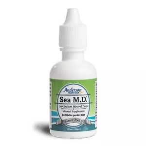 Anderson Sea M.D. Concentrated Trace Mineral Drops Ionic Electrolyte Magnesiu... - Picture 1 of 7