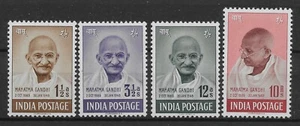 INDIEN SG305/8 1948 UNABHÄNGIGKEIT ANNIV GANDHI SATZ MTD POSTFRISCH - Bild 1 von 2