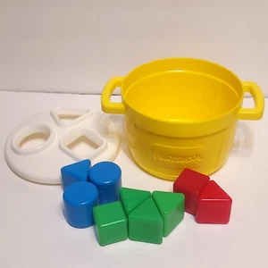Playskool #5060.02 My First Shape N' Style Pot Toy Shape Sorter Tub Vintage 1991 - Picture 1 of 7