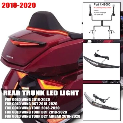 Portaequipajes maletero Honda Goldwing GL1800 con intermitente de freno LED 2018-2020 Foto 1 de 4