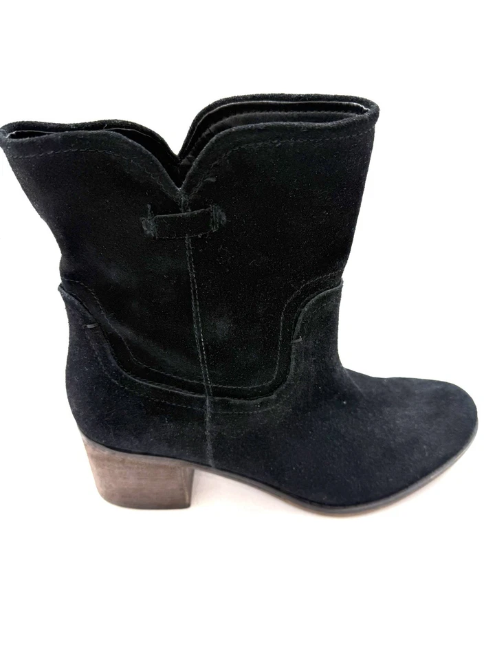 Franco Sarto 靴子皮革女式 10/40 码使命礼服休闲黑色 ($) — 第 1/4 张图片