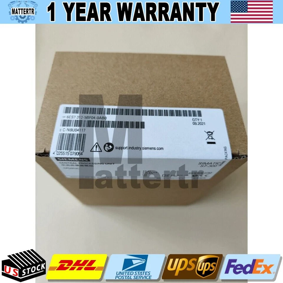 NewSiemens 6ES7312-5BF04-0AB0 6ES7 312-5BF04-0AB0 SIMATIC S7-300 CPU 312C Foto 1 de 1