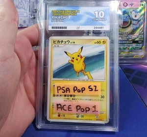 ACE GRADE 10 Pikachu 007/012 Shaymin LV.X Collection Pack 2009 Japanese POP 1 - Picture 1 of 3