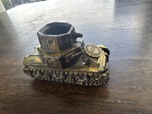 BO33 WWII Homefront Brasss Souvenir Tank Rare Keller Memorial Bridge Decatur ALA - Picture 1 of 4