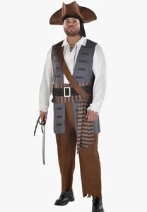 Shiver Me Timbers Piratenanzug selbst Verkleiden Halloween Erwachsenen Kostüm Herren Xxl - Bild 1 von 4