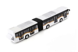 1100w Sonic Articulated Bus with Sounds and Lights(11.5"diecast model car,White) - Picture 1 of 5