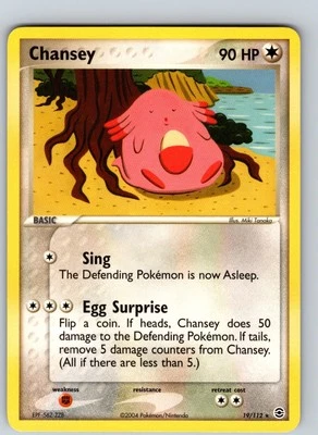 Chansey 19/112 2004 EX FireRed & LeafGreen Regular Rare - Image 1 of 3