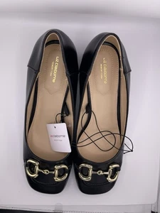 New Liz Claiborne Morris black shoes loafers chunky heel slip on memory foam 9.5 - Picture 1 of 5