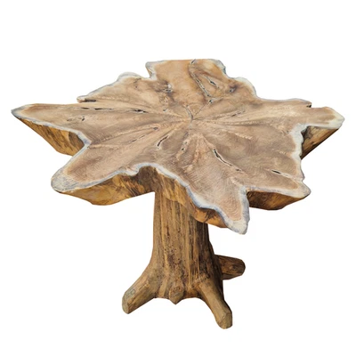 Teak Root Side Table - 60cm - Handmade Live Edge Furniture - Image 1 of 4
