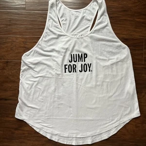 Kate Spade New York Damen XL Tanktop weiß Jump For Joy EUC! - Bild 1 von 4