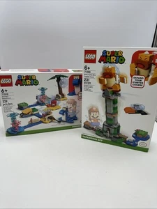 2 set di espansione Lego Super Mario 71498 Dorries Beachfront 71388 Topple Tower - Foto 1 di 10