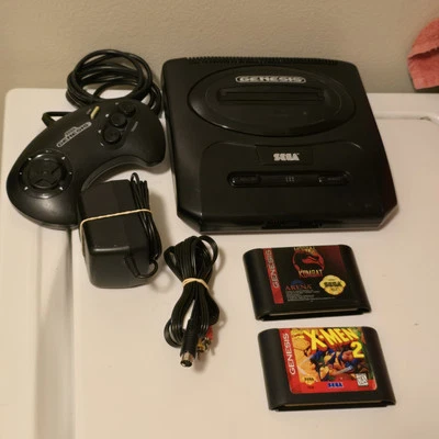 Original Sega Genesis Model 2 MK-1631 Console Bundle Tested & Works * READ - Image 1 of 4