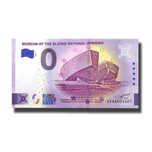 0 Euro Souvenir Banknote Museum Slovak National Uprising Slovakia EEAA 2023-7 - Picture 1 of 3