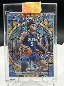 PAOLO BANCHERO 2022-23 Panini Mosaic STAINED GLASS PRIZM SSP RC Magic #10