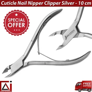Professional Cuticle Nail Nippers Cutter Trimmer Remover Silver Stainless Steel - Picture 1 of 6