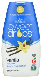 Sweet Leaf Stevia Vanilla Sweetener Drops 1.7 fl oz 1 ct Pack of 3 - Picture 1 of 4