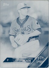 2016 Topps Pro Debut Printing Plates Cyan #84 Corey Black /1
