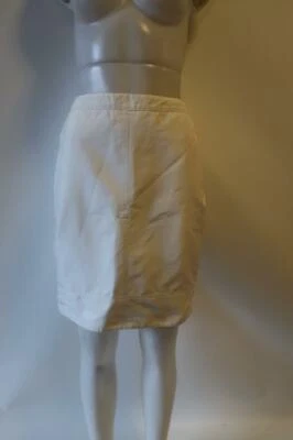 女士 LIDA BADAY 白色拉链铅笔裙 10 * — 第 1/4 张图片