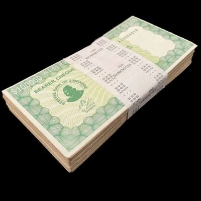 Zimbabwe 100 x 100000 Dollar 2006 - Pick- 32 - Bundle 100 PCS - USED - Image 1 of 2